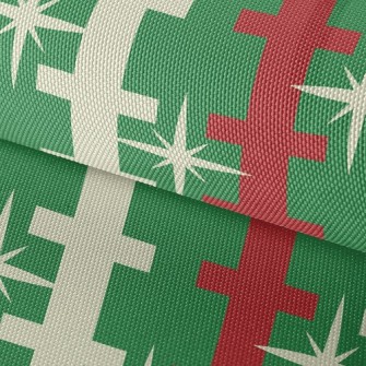 Christmas Ladder Stars Waterproof Oxford