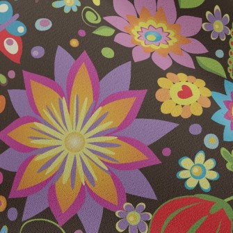 Colorful Ornate Pattern Chiffon