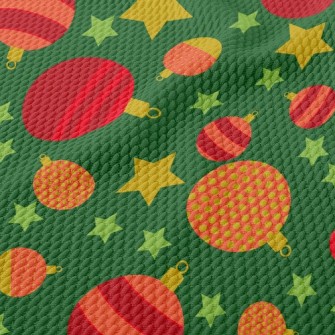 Christmas Glass Ball Birdseye Piqué