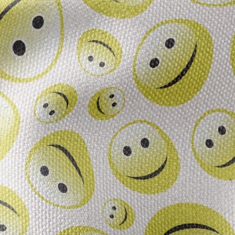 Shiny Smiling Face Waterproof Canvas