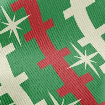 Christmas Ladder Stars Standard Corduroy