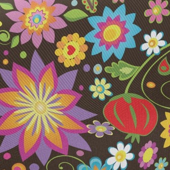 Colorful Ornate Pattern Twill