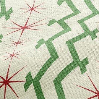Christmas Star Lines Performance Linen