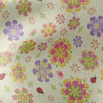 Elegant Temperament Small Flor Waterproof Canvas