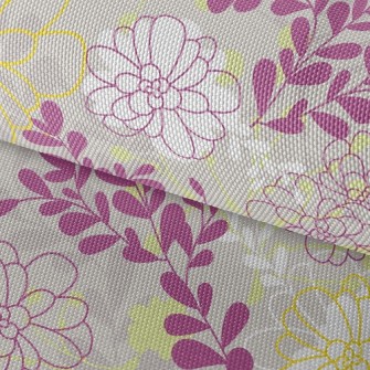 Elegant Purple Floral Waterproof Oxford