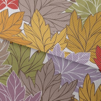 Withered Yellow Maple Leaf Waterproof Oxford
