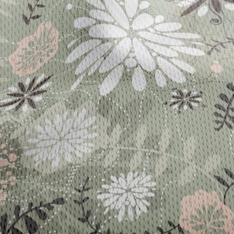 Classical Country Flowers Athletic Mesh Flat Back