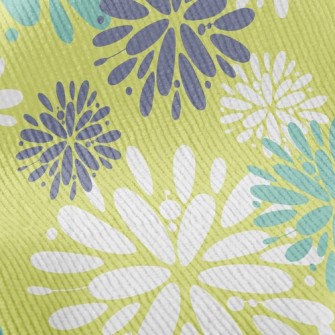 Three-Color Temperament Floral Standard Corduroy