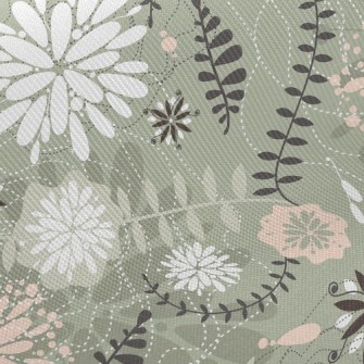Classical Country Flowers Twill