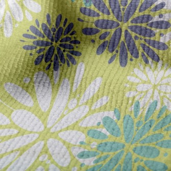 Three-Color Temperament Floral Terry