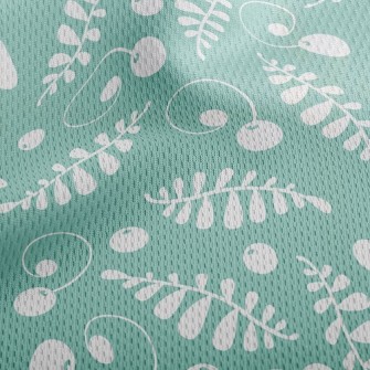 Fresh Fruit Leaves Athletic Mesh Flat Back