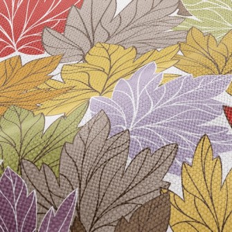 Withered Yellow Maple Leaf Performance Linen