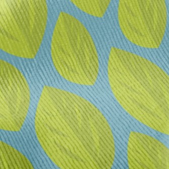 Vibrant Green Leaves Standard Corduroy