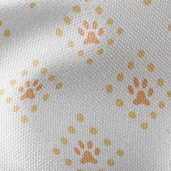 Square Line Dog Footprints Waterproof Canvas