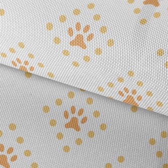 Square Line Dog Footprints Waterproof Oxford