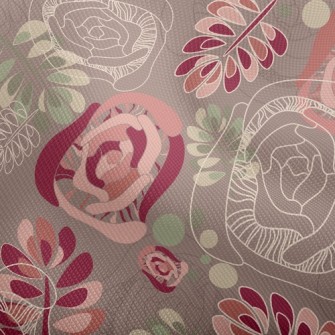 Psychedelic Vintage Flowers Dobby