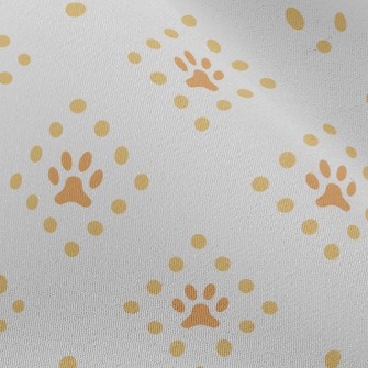 Square Line Dog Footprints Chiffon