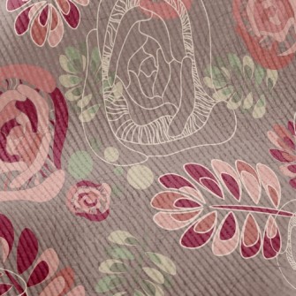 Psychedelic Vintage Flowers Standard Corduroy