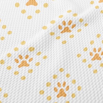 Square Line Dog Footprints Birdseye Piqué