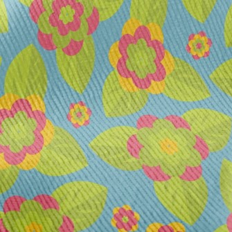 Green Flower Standard Corduroy