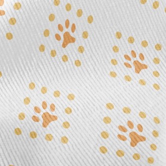 Square Line Dog Footprints Standard Corduroy