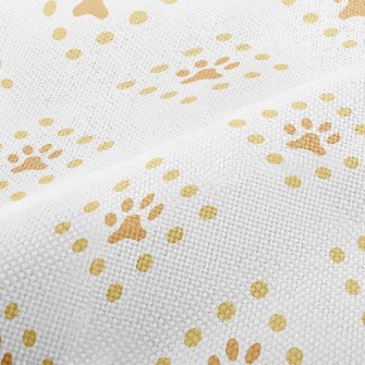 Square Line Dog Footprints Performance Linen