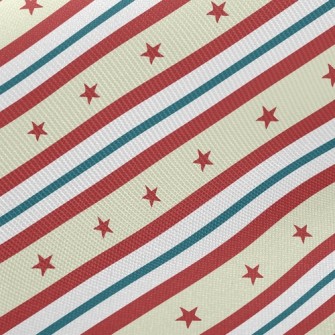 Striped Star Twill
