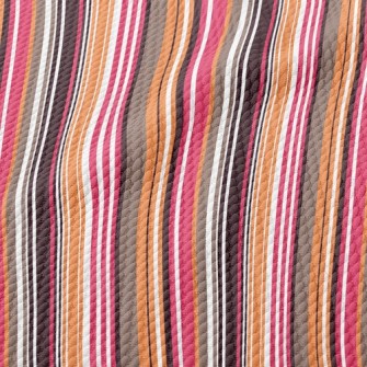 Multicolor Lines Birdseye Piqué
