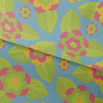 Green Flower Waterproof Oxford