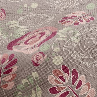 Psychedelic Vintage Flowers Performance Linen