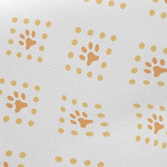 Square Line Dog Footprints Twill