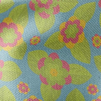 Green Flower Waterproof Canvas