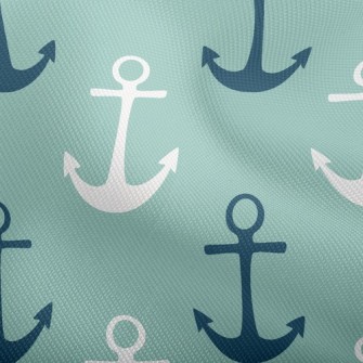 Two-Tone Navy Print Dobby