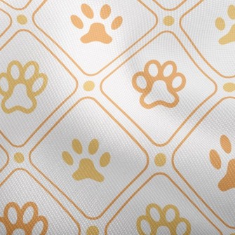 Checkered Dog Footprints Dobby