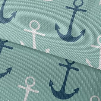 Two-Tone Navy Print Waterproof Oxford