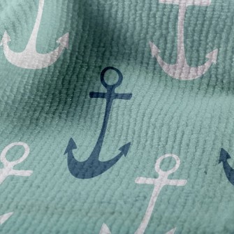 Two-Tone Navy Print Terry