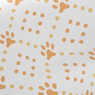 Dots And Dog Footprints Twill
