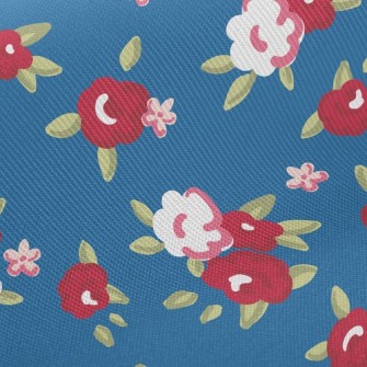 Elegant Rose Floral Twill