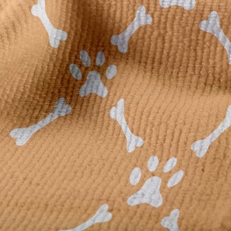 Dog Footprint Bone Terry