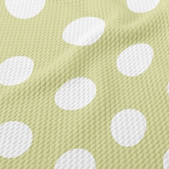 Simple White Dots Birdseye Piqué