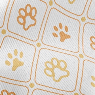 Checkered Dog Footprints Standard Corduroy