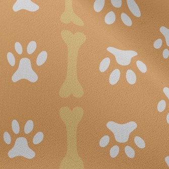 Straight Line Dog Footprint Bo Chiffon
