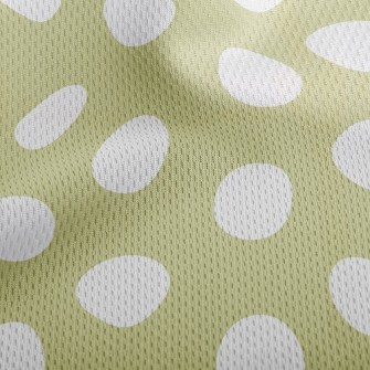 Simple White Dots Athletic Mesh Flat Back