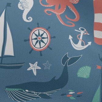 Cute Sea Creatures Chiffon