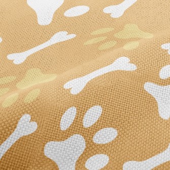Bicolor Dog Footprint Bones Performance Linen