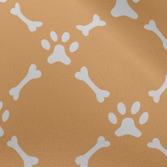 Dog Footprint Bone Chiffon