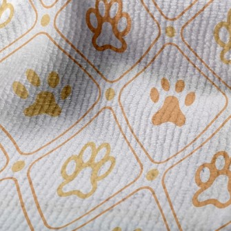 Checkered Dog Footprints Terry