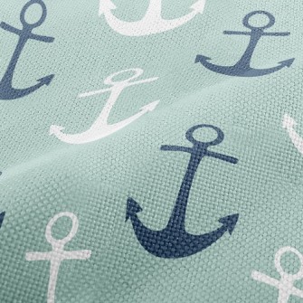 Two-Tone Navy Print Performance Linen