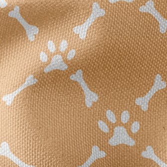 Dog Footprint Bone Waterproof Canvas