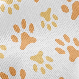 Upside Down Dog Footprints Standard Corduroy